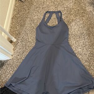 HALARA Backless Grey Dress